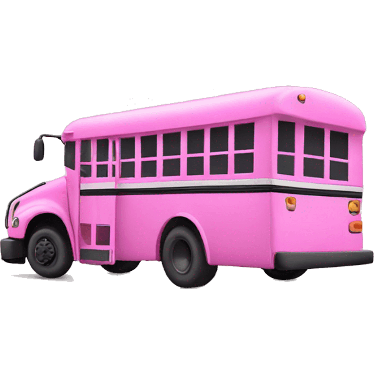 School bus pink emoji