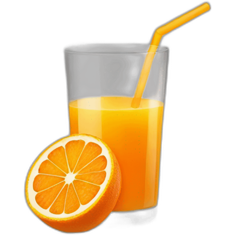 small glass of orange juice  emoji