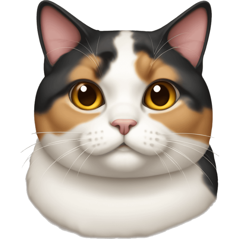 Fat Calico cat  emoji