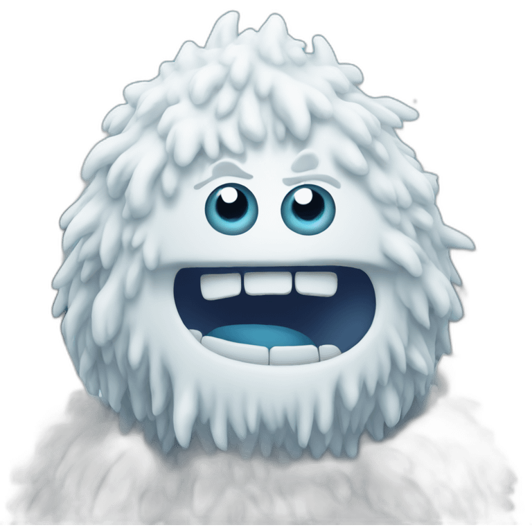 Snow monster emoji