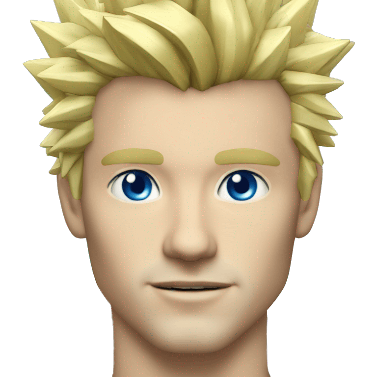 blue crystal spikes on net suit on both shoulders blond hair joost klein emoji