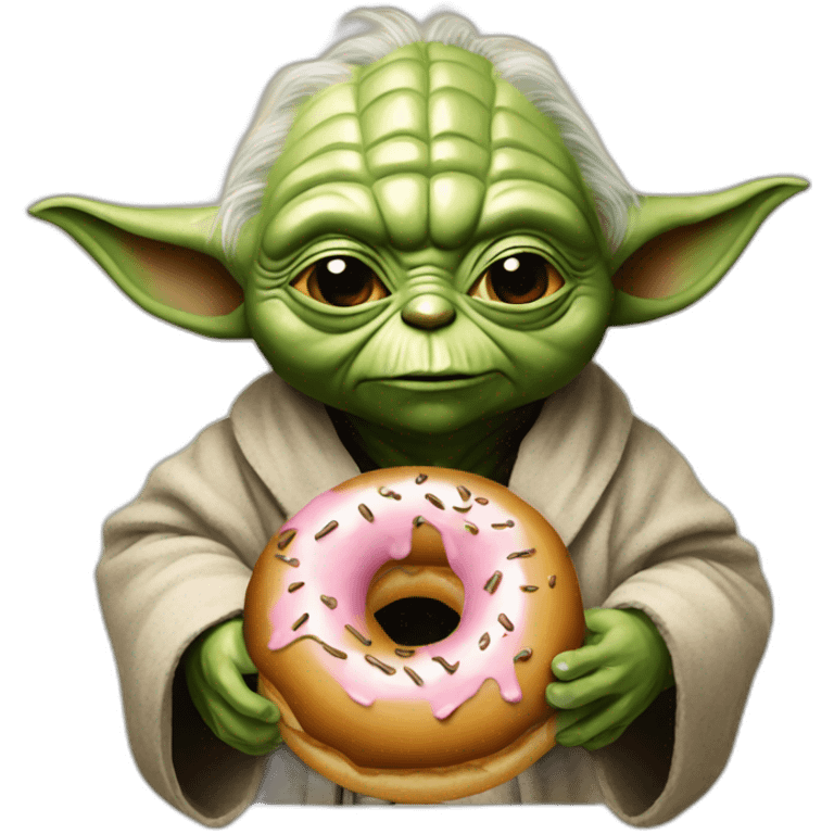 Yoda-with-a-donut emoji