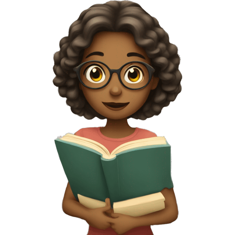 Girl Reading Books  emoji