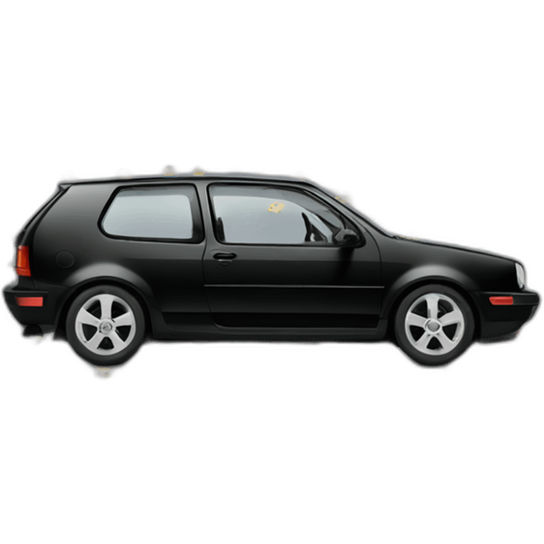 black volkswagen golf 4 emoji