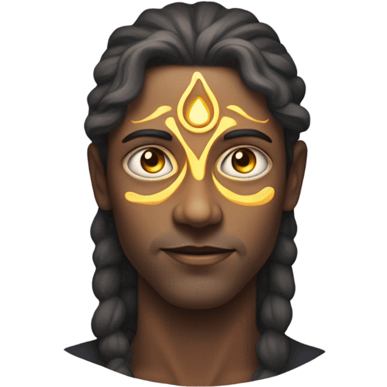 person with third eye open emoji