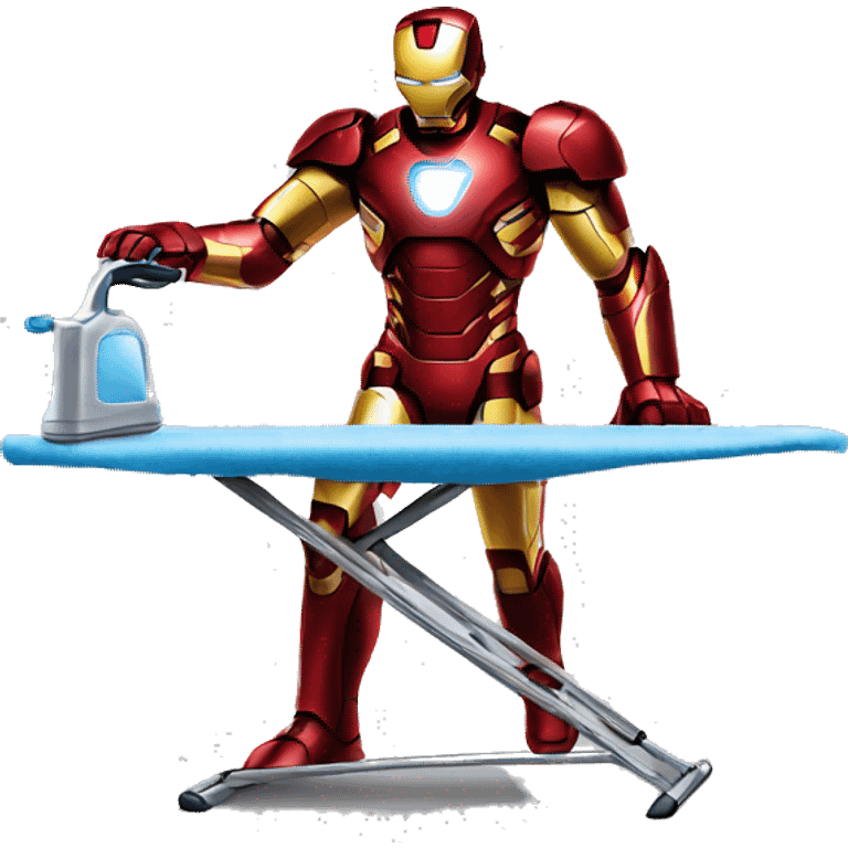 Iron Man Ironing Emoji AI Emoji Generator