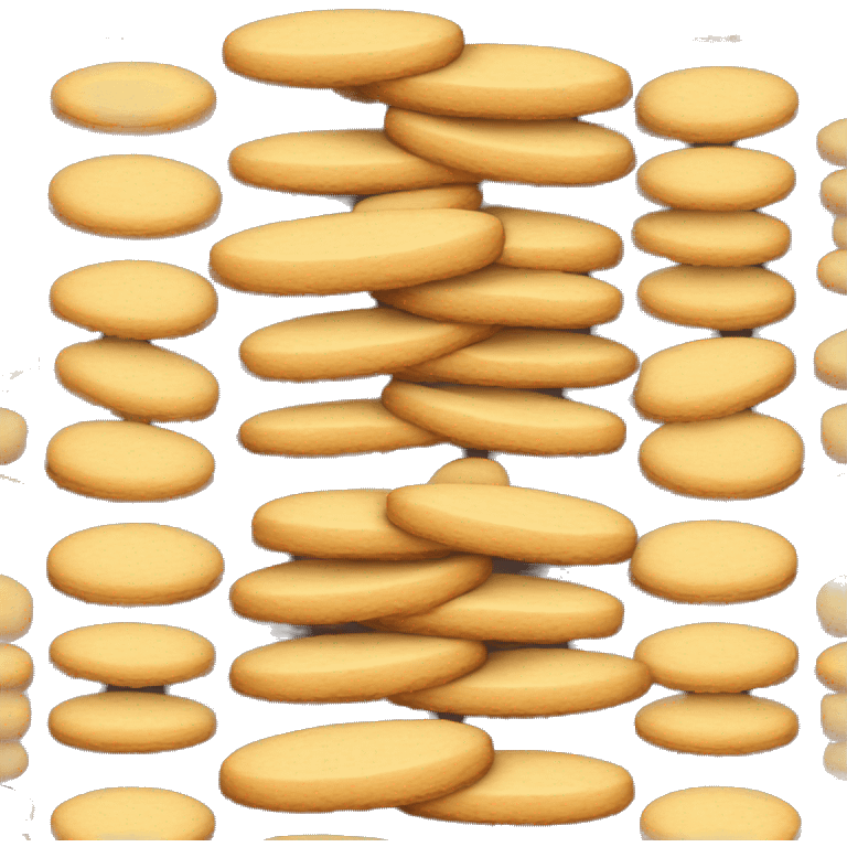 Stacked lady finger cookies  emoji