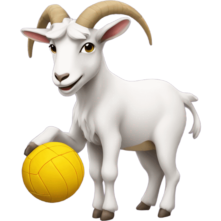 Goat playing volleyball emoji