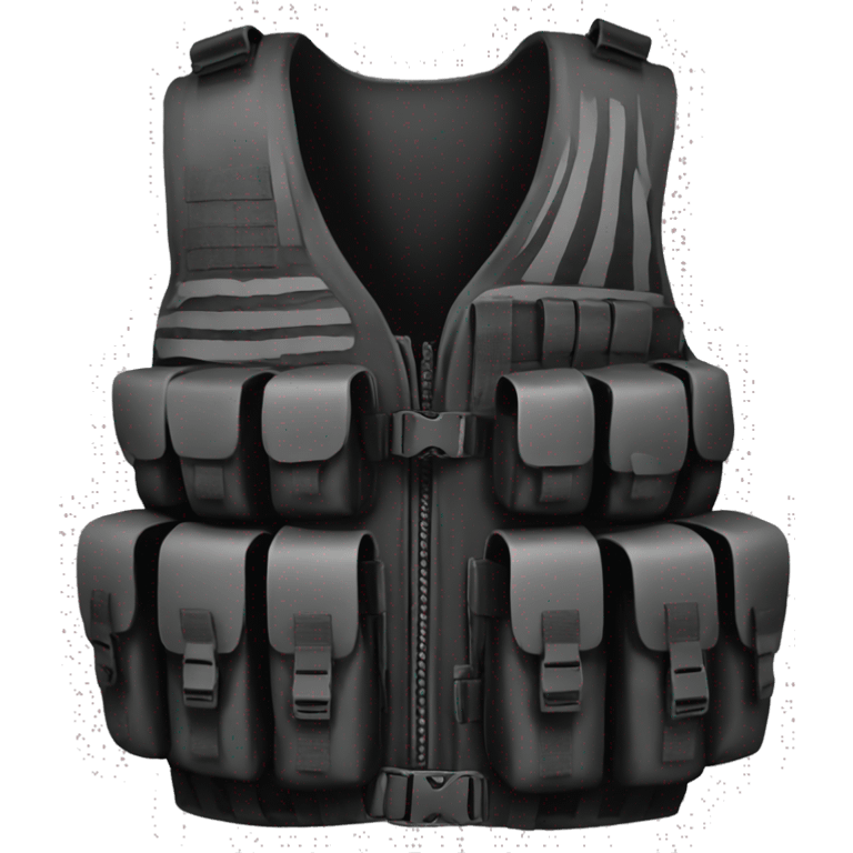  a black tactical vest  emoji