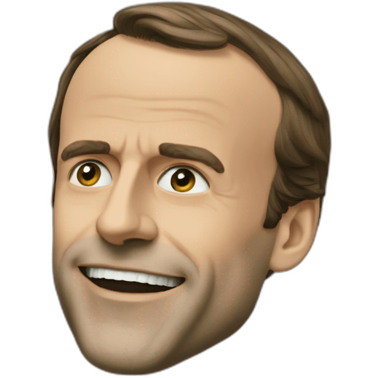 Macron qui rigole emoji