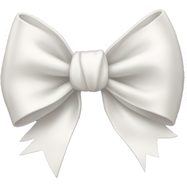 White bow emoji