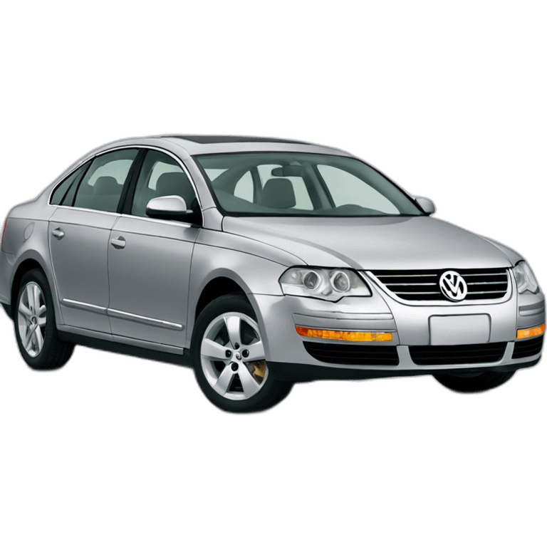 Volkswagen Passat 2004 silver emoji