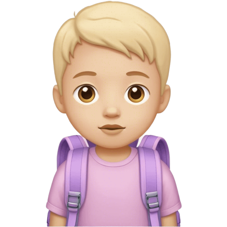 child with pastel backpack emoji