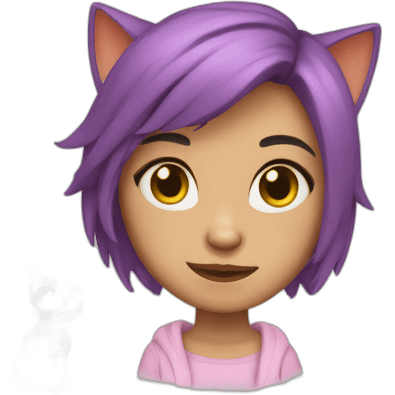 Cat-girl emoji