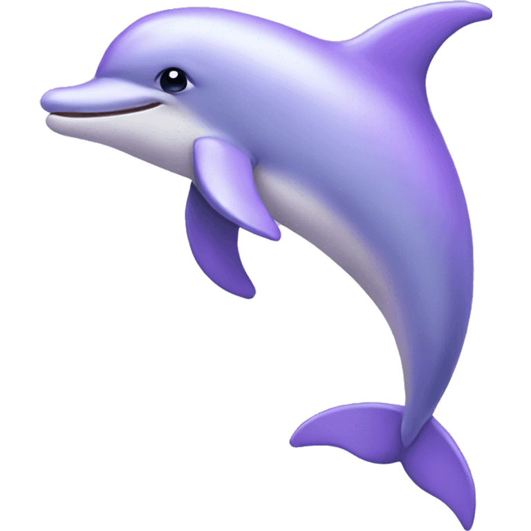 Pastel purple dolphin emoji