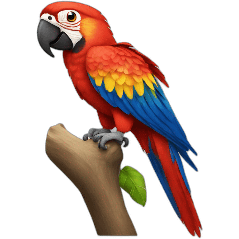 Scarlet Macaw Full Body emoji