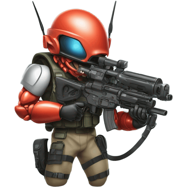 military alien male lobster  emoji