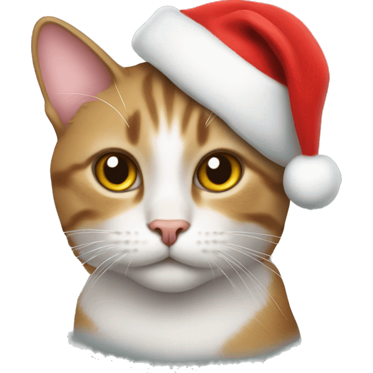 Cat in a Christmas hat  emoji