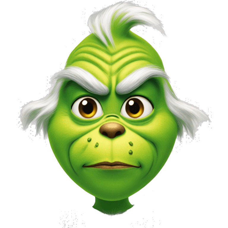 the grinch wearing makeup emoji