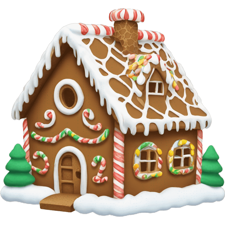 gingerbread house emoji