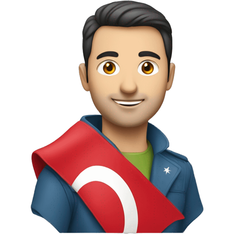 turkish guy with europan union flag emoji