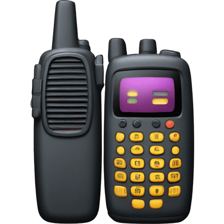 80's Walkie talkie emoji