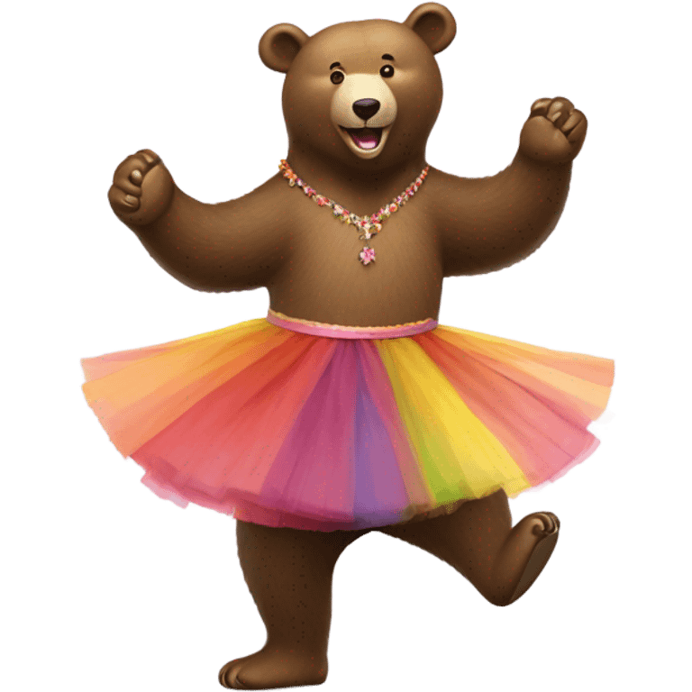 Dancing bear emoji