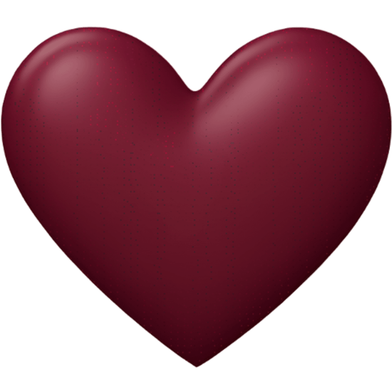 burgundy heart emoji