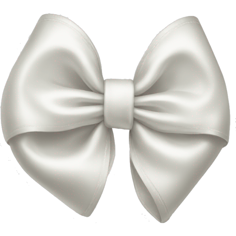 white satin bow emoji