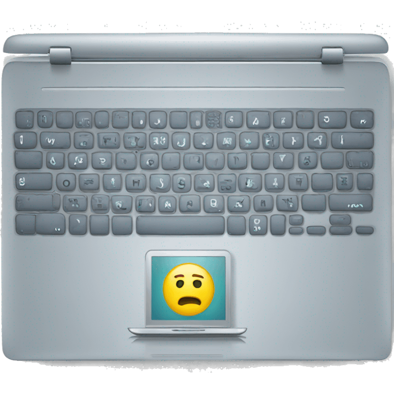 laptop with binary code emoji