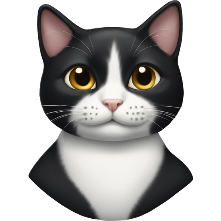 Tuxedo cat emoji