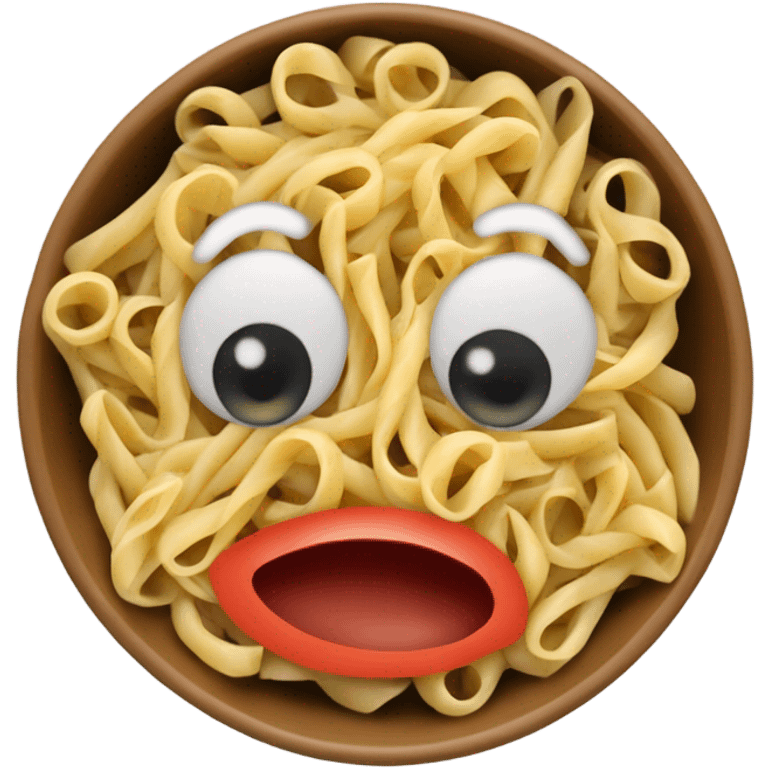 pasta with face  emoji