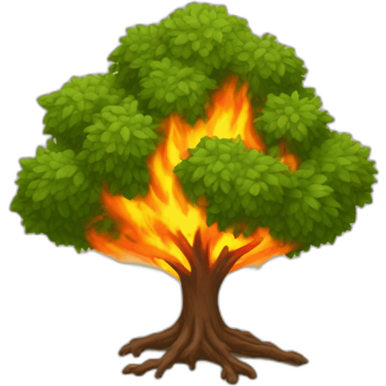 burning bush emoji