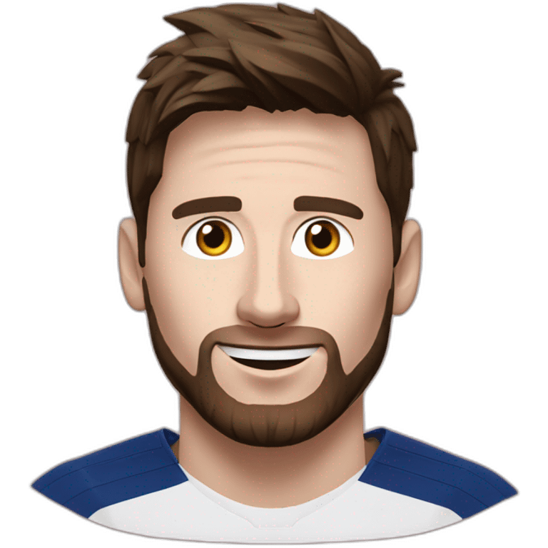 Messi sur un chat emoji