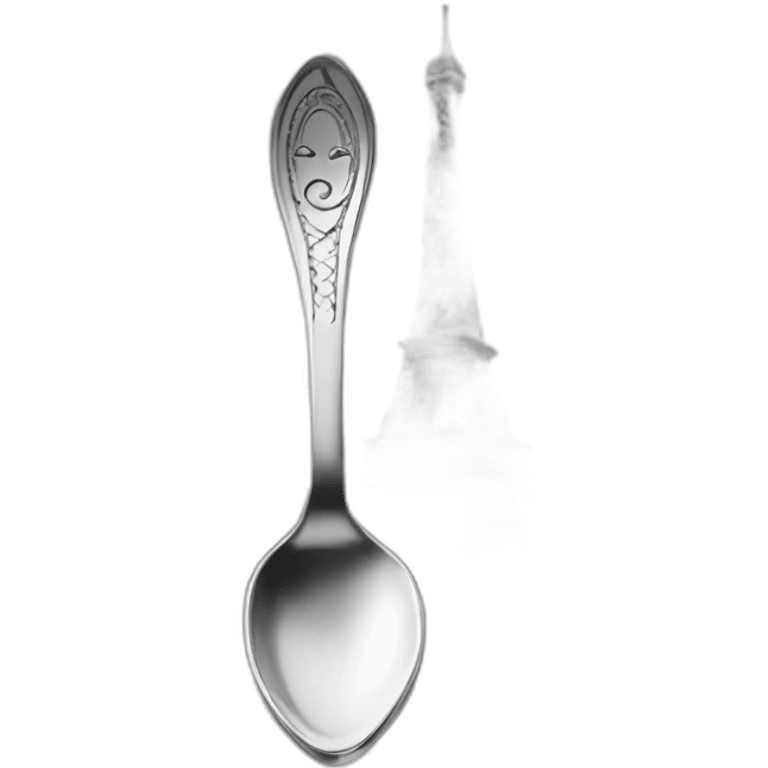 Spoon and effeil tower emoji