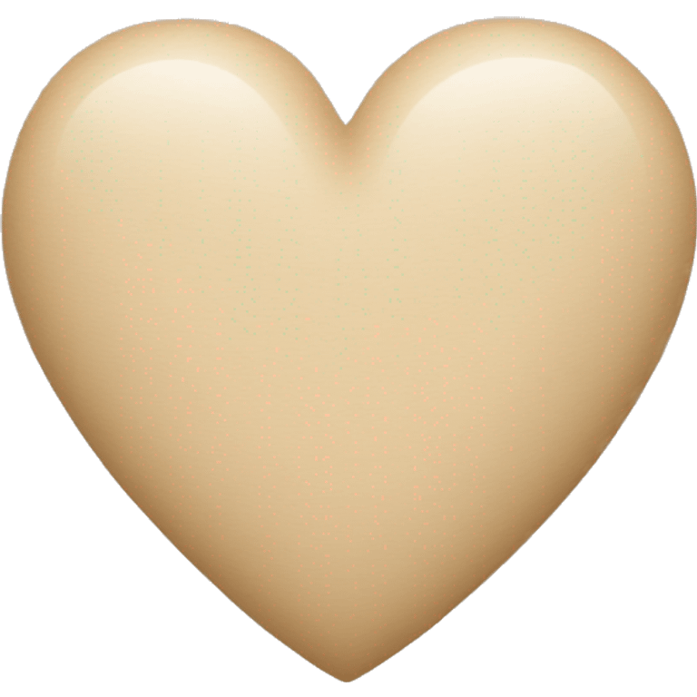 beige heart emoji