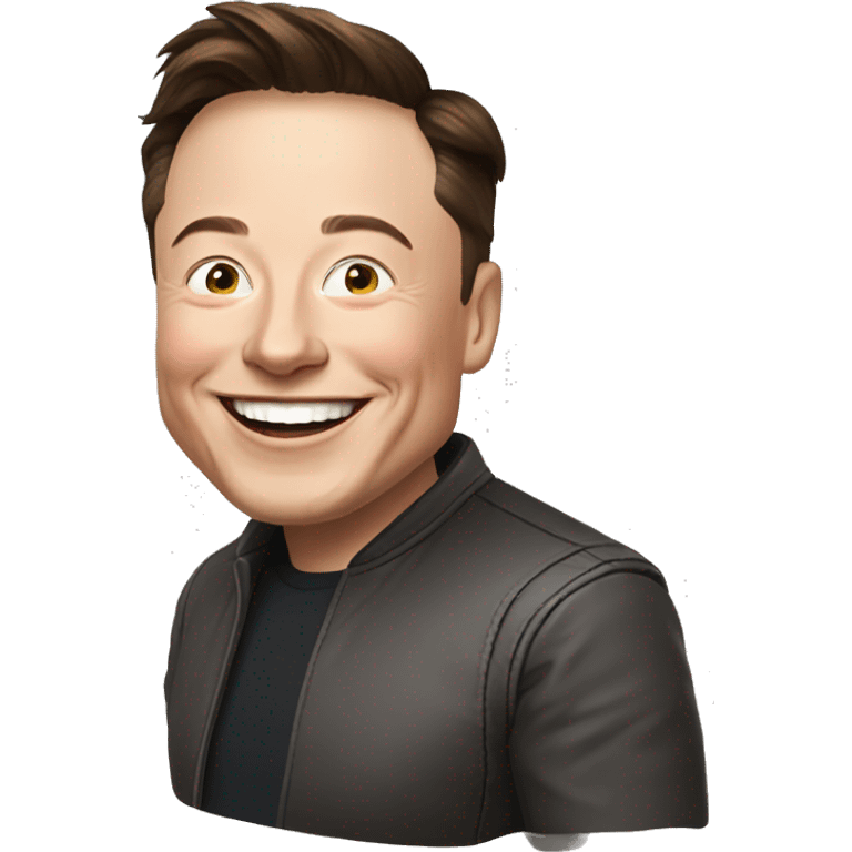 Elon musk very happy emoji