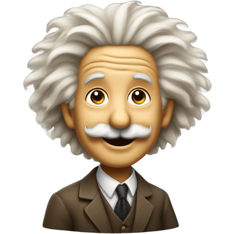 Einstein smiling emoji