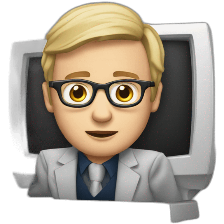 Steffen hawking on a computer emoji