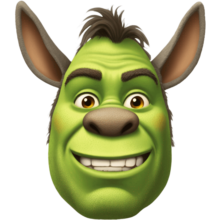 Shrek as donkey emoji