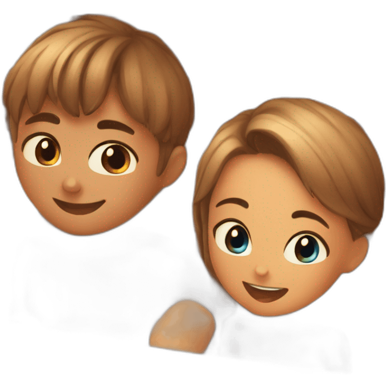 girl & boy in the sauna emoji