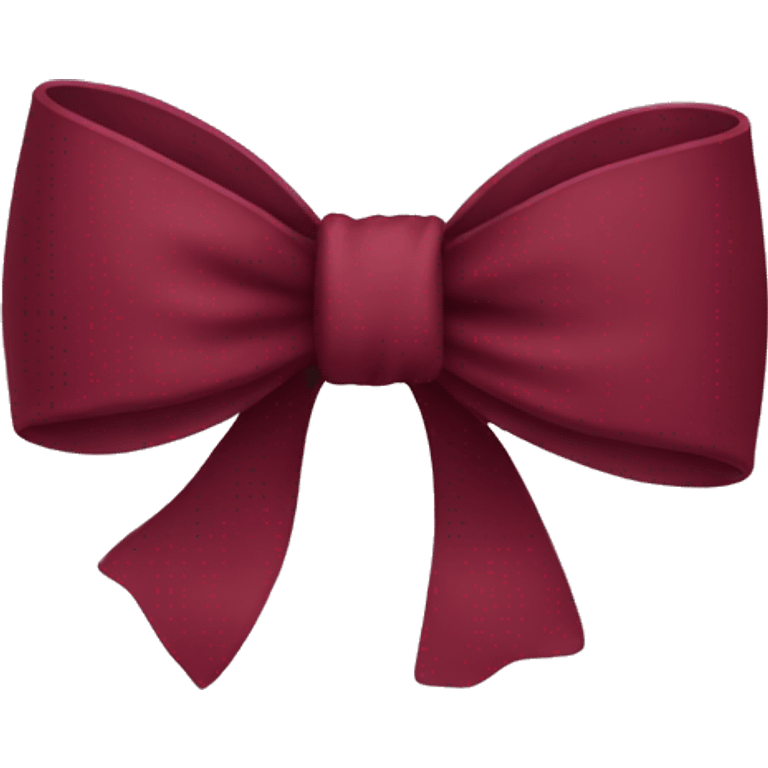 Burgundy bow  emoji