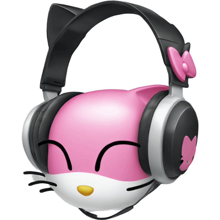 Hello kitty headphones emoji