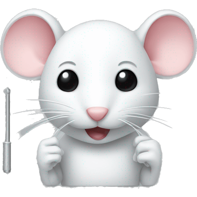 white mouse with Rota rod emoji