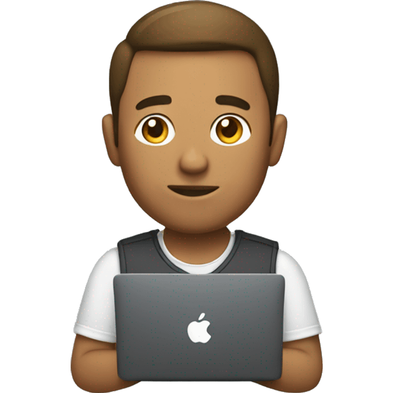 Developer using MacBook emoji