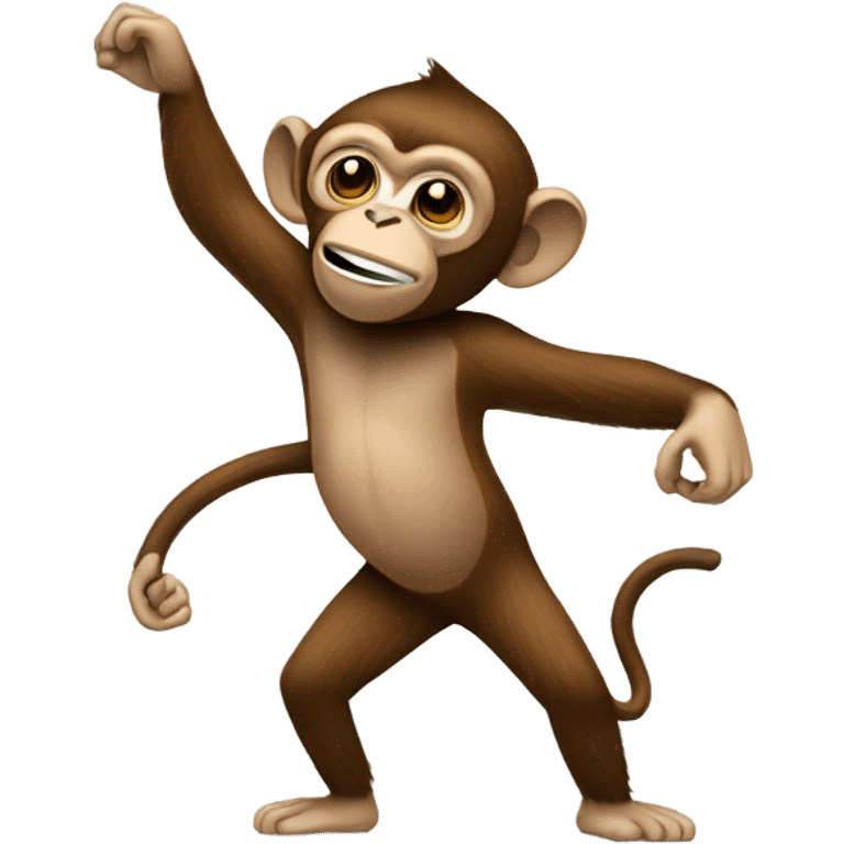 A dabing monkey emoji