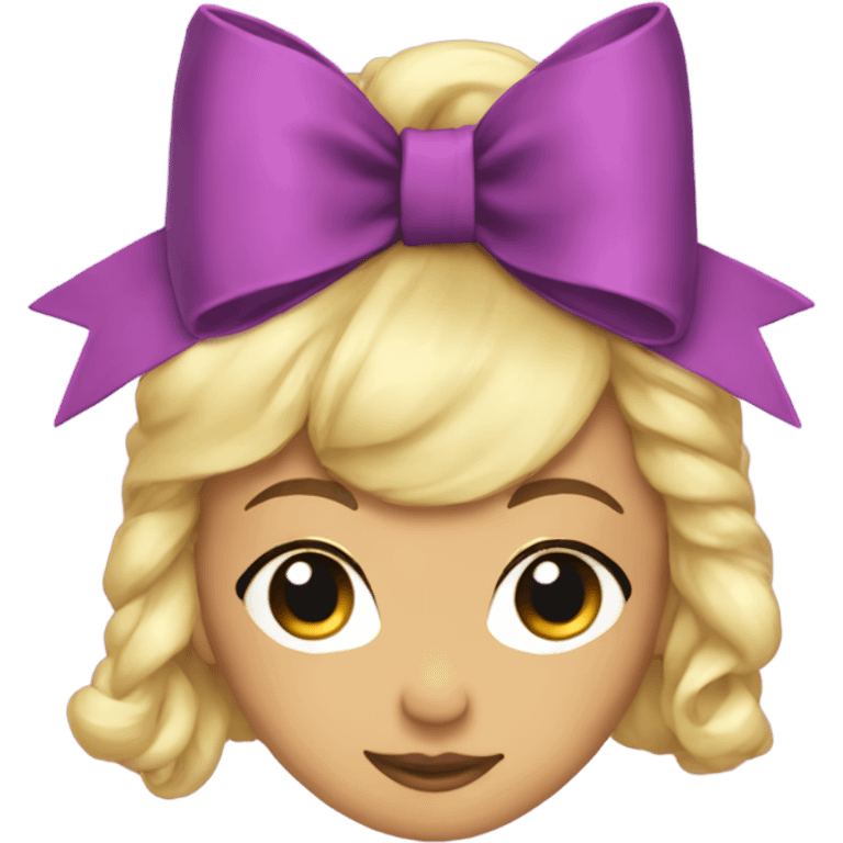 Coquette bow emoji