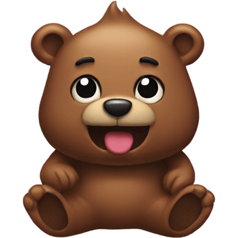 Poop bear emoji