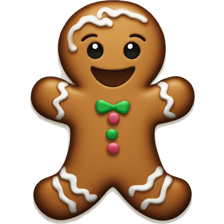 Gingerbread man emoji