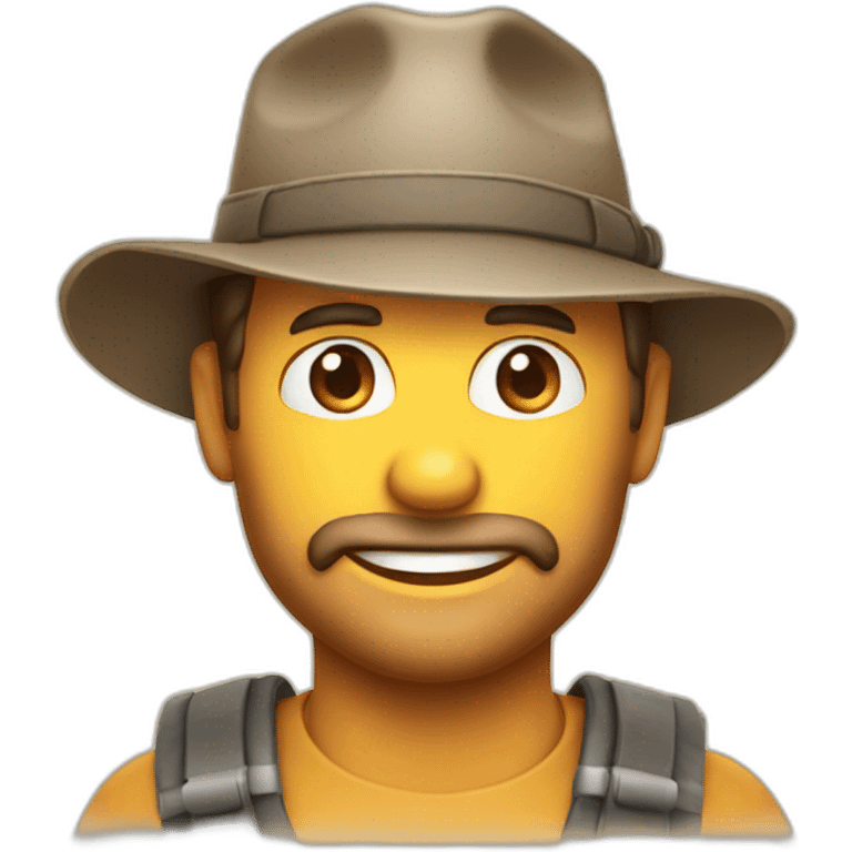 australian outback man with hat emoji